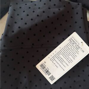lululemon NWT Polka Dot Flock Align Leggings - 28" 16